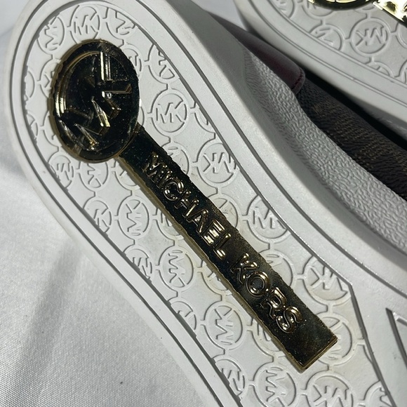 Michael Kors City Sneaker Burgundy/Brown Size 8 - Picture 7 of 9